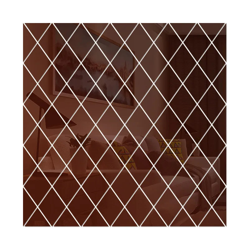 Geometric Diamond Mirror Stickers