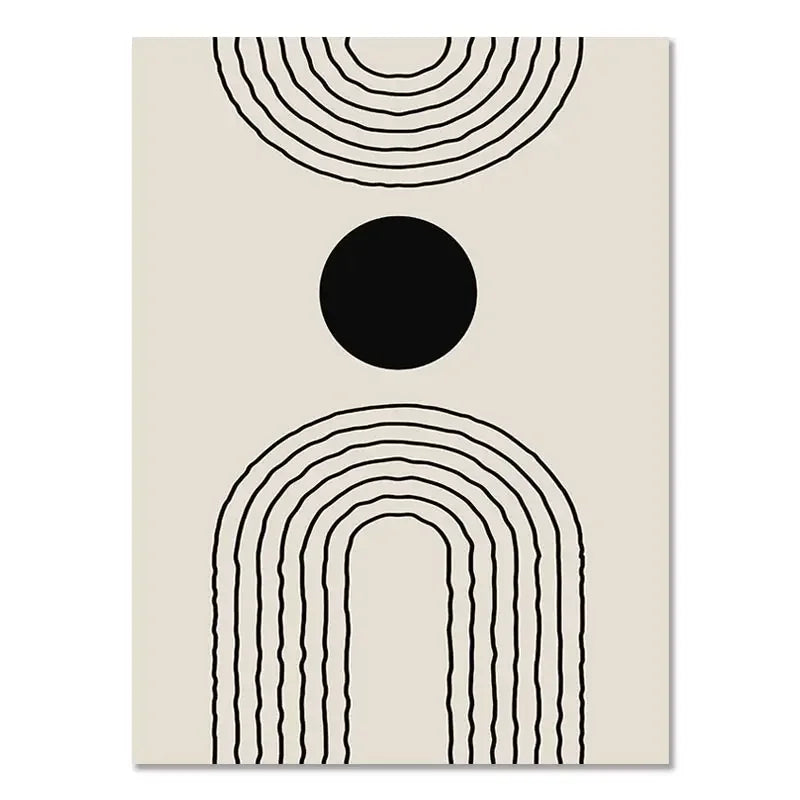 Abstract Boho Line Canvas