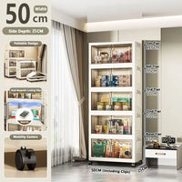 Large Capacity Multifunction Folding Storage Cabinet Dustproof Wardrobe Closet Organizer Easy-to-Install Storage Boxes