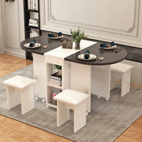 Folding Four Chair Dining Set