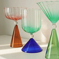 Amber Champagne Coupe Glass