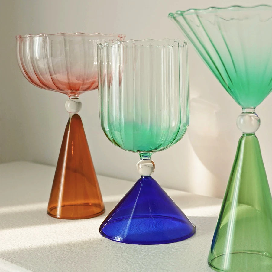 Amber Champagne Coupe Glass