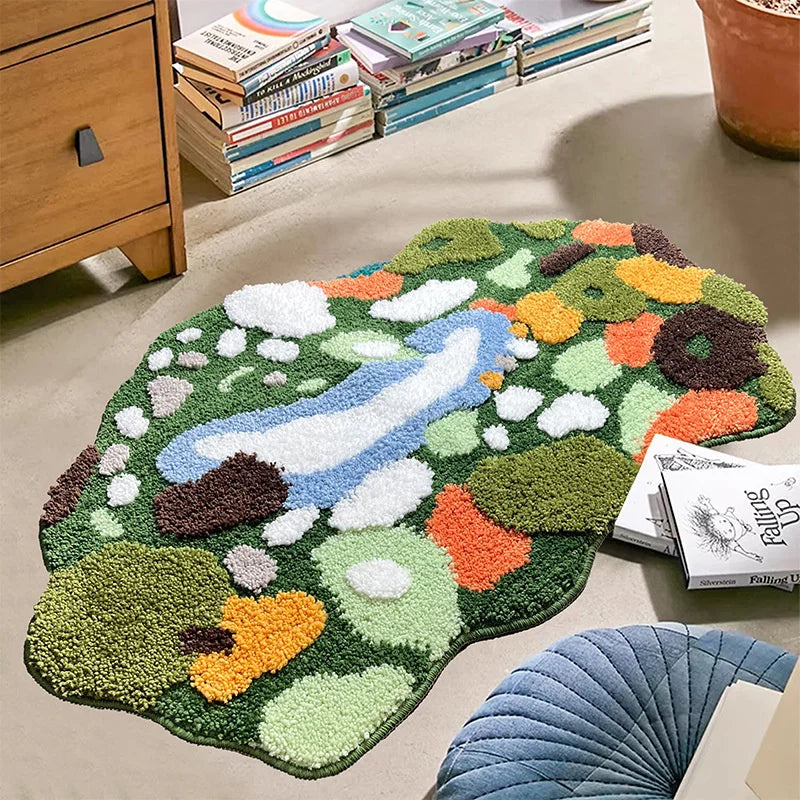 Irregular Moss Landscape Rug