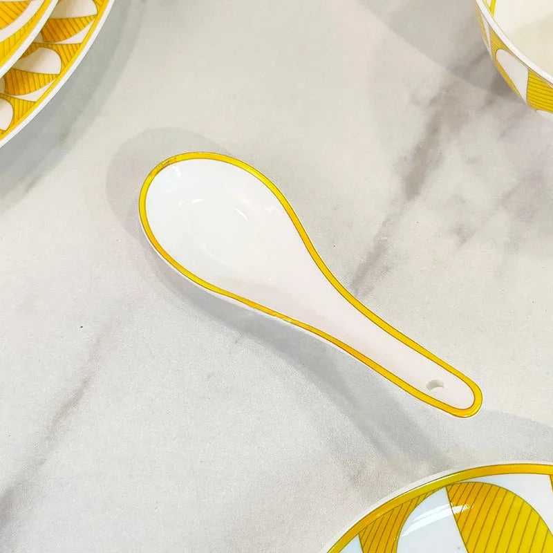 Geometric Bone China Plate