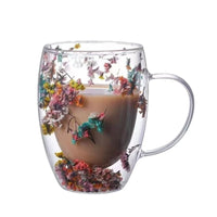 Dried Flower Double Glass