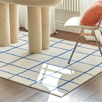Modern Plaid Plush Rug