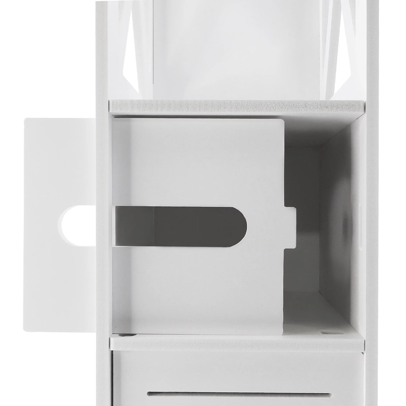 Bathroom Cabinet with Door, 80x20x12cm, Slim and Tall, PVC Material Waterproof, Easy to Install, Easy to Clean,