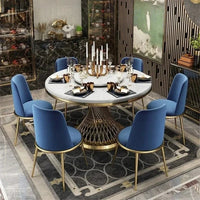 Round Marble Dining Set