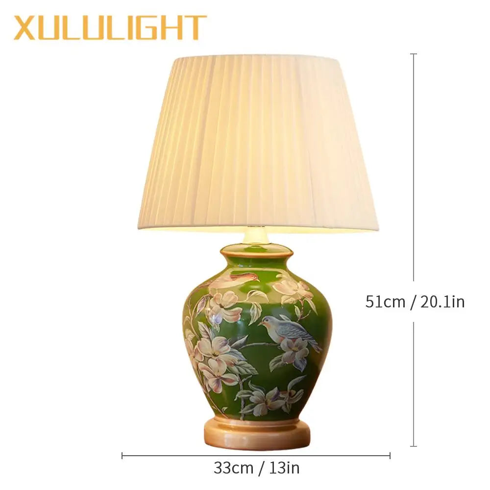 Hand Painted Ceramic Lamp