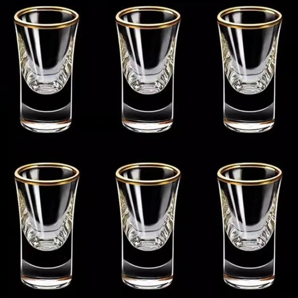 Gold Foil Shot Glasses