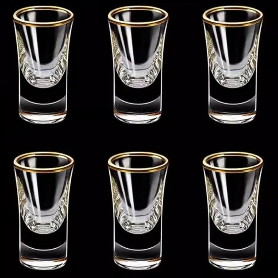Gold Foil Shot Glasses