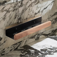 Walnut Bathroom Storage Shelf