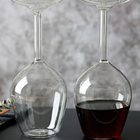 Inverted Borosilicate Wine Glass
