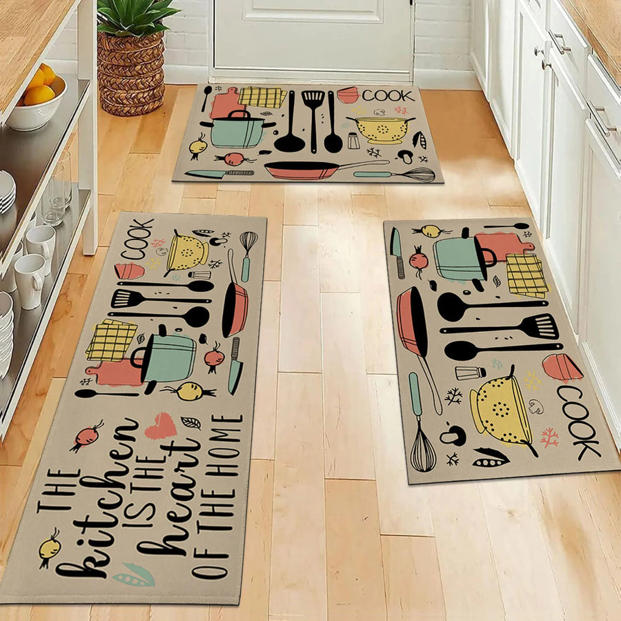 Waterproof Cutlery Kitchen Mat