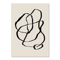 Abstract Boho Line Canvas