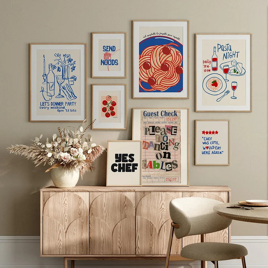 Wine Cheese Kitchen Canvas