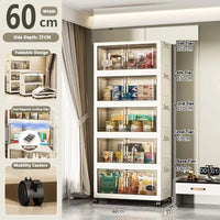 Large Capacity Multifunction Folding Storage Cabinet Dustproof Wardrobe Closet Organizer Easy-to-Install Storage Boxes
