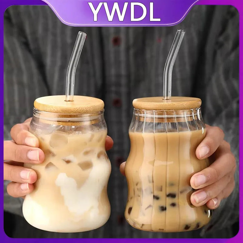 Bamboo Lid Glass Tumbler