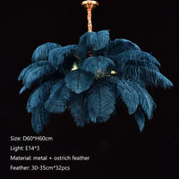 Feather Ostrich Pendant Light