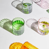 Ribbed Heatproof Glass Mug
