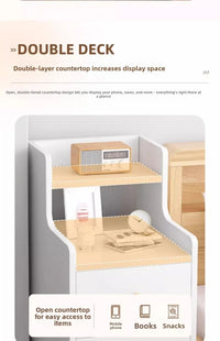 Bedside table Extremely narrow bedside crevice shelf bedside side low cabinet