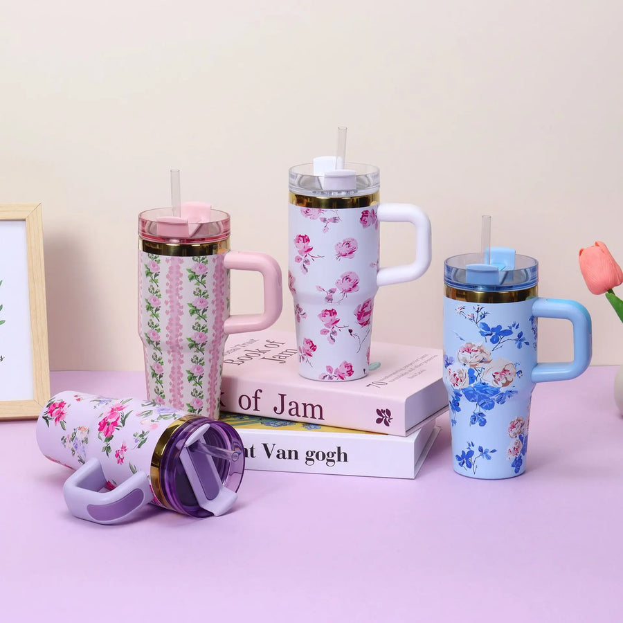 Insulated Handle Travel Tumbler