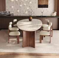 Modern Oval Dining Set