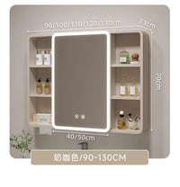Corner Round Aluminium Mirror Cabinet – Wall Mounted Bathroom Storage