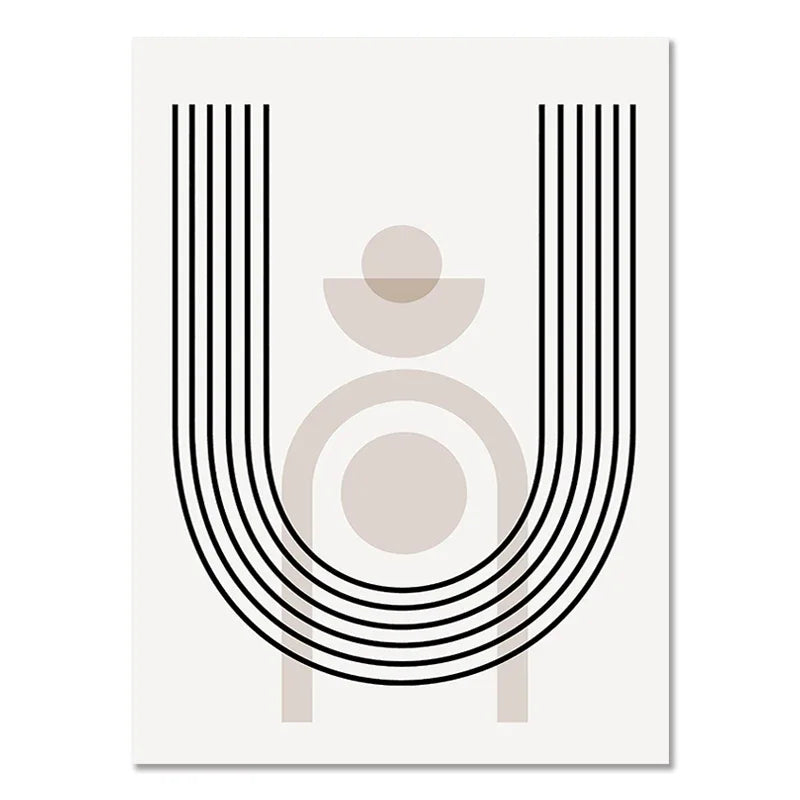 Abstract Boho Line Canvas