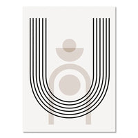 Abstract Boho Line Canvas