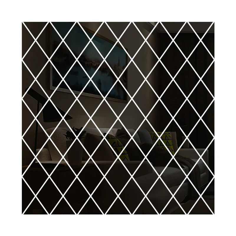 Geometric Diamond Mirror Stickers