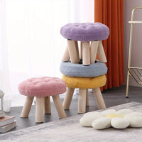 Flower Stool, Footstool, Shoe Changing Stool, Sofa, Coffee Table, Low Stool, Small Round Stool, Living Room, Bedroom