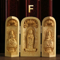 Carved Boxwood Buddha Statue
