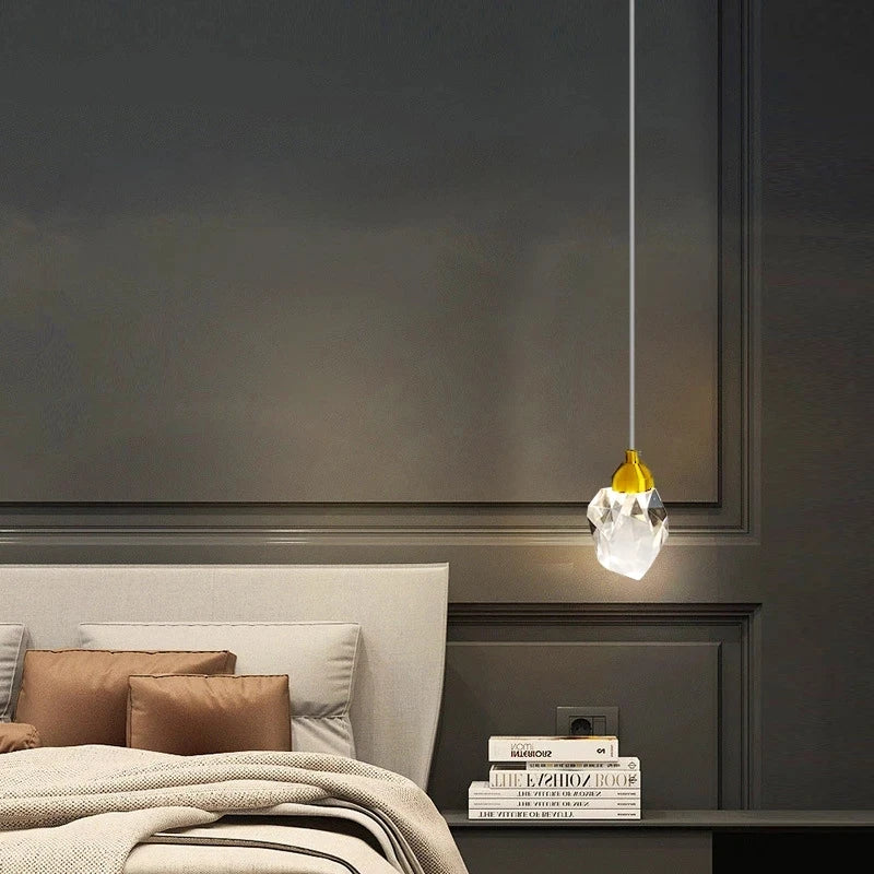 Crystal Bedside Pendant Light