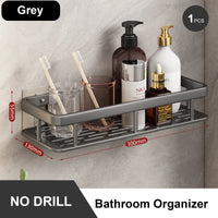 Rust-Resistant Bathroom Storage Shelf