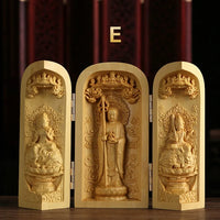 Carved Boxwood Buddha Statue