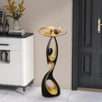 Abstract Resin Side Table