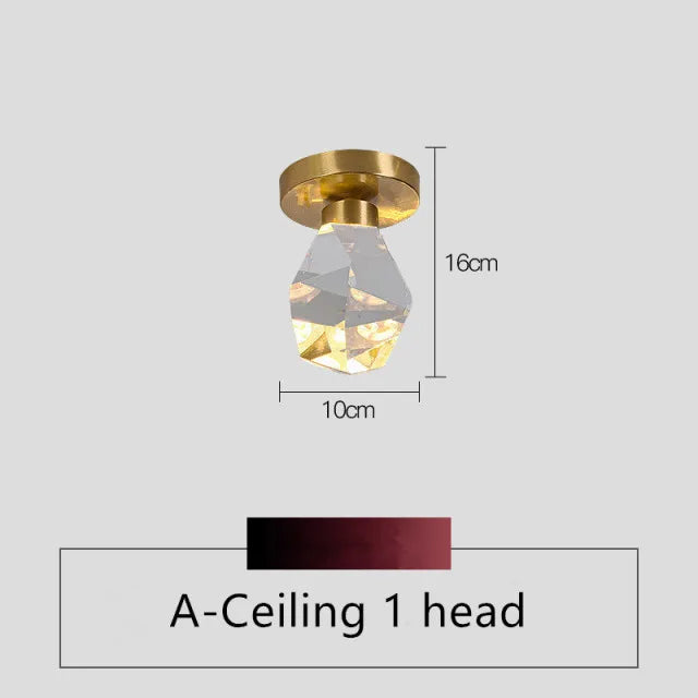 Crystal Bedside Pendant Light