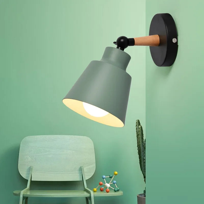 Macaron Wood Wall Sconce