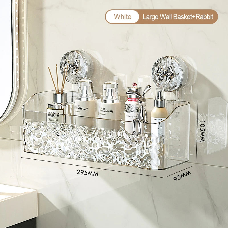 Glacier Suction Bathroom Shelf