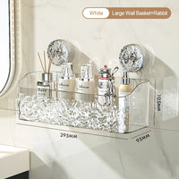 Glacier Suction Bathroom Shelf