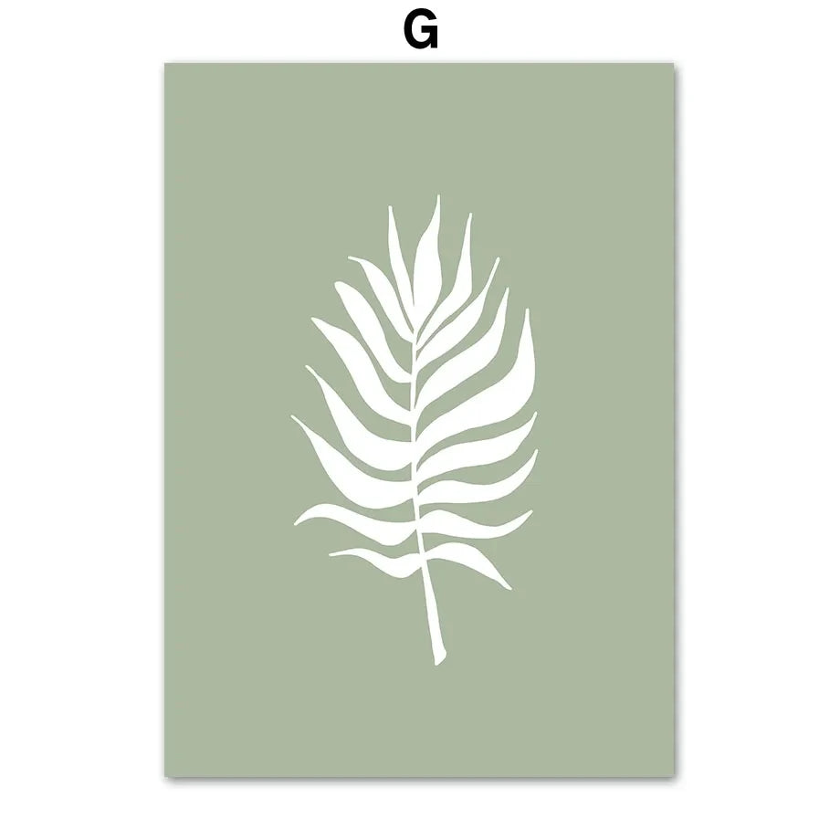 Sage Leaf Matisse Canvas