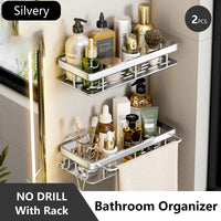 Rust-Resistant Bathroom Storage Shelf