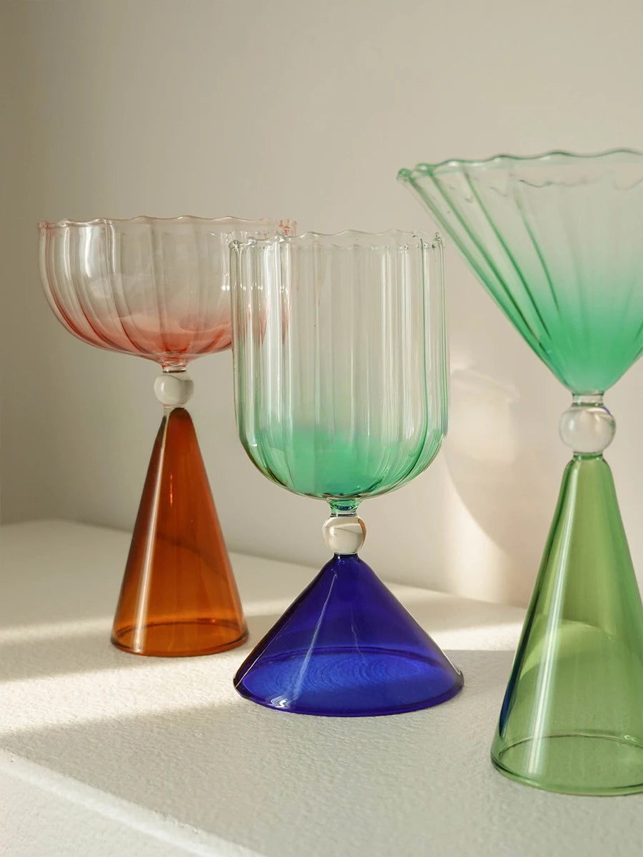 Amber Champagne Coupe Glass